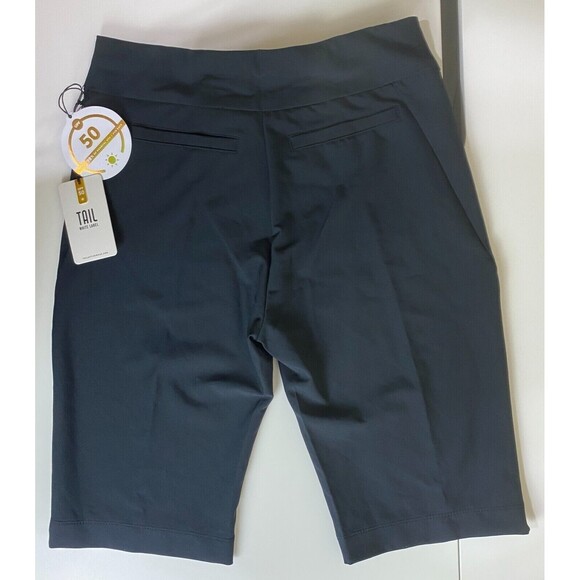 Tail White Label Women's Golf Fitted Shorts Size 6 Black Clean Front Pieced NWT - Picture 4 of 9